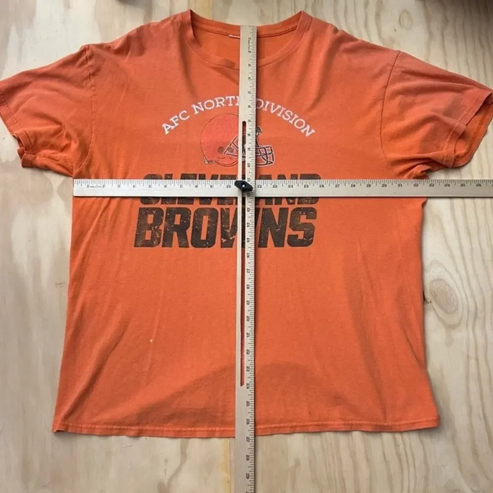 Cleveland Browns NFL Football AFC North Division SI.com Orange shirt Size Large
